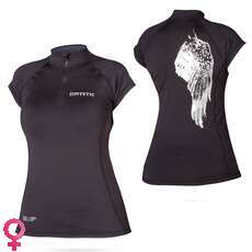 Diva Mística Shortsleeve Para Mujer Camisa De Lycra - Negro