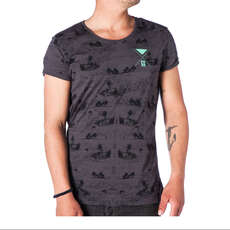 Camiseta Mística De Kitesurfing - Isla - Rock Grey