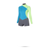 Mystic Womens Diva 3 / 2Mm Gbs Longarm Bz Super Shorty - Verde Azulado
