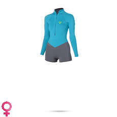 Mystic Para Mujer Diva 3/2 Mm Gbs Longarm Fz Super Shorty - Verde Azulado