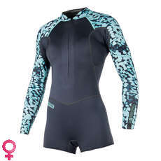 Mystic Womens Diva 3 / 2Mm Longarm Front-Zip Shorty - Gris Mystic Womens Diva 3 / 2Mm Longarm Front-Zip Shorty - Gris