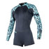 Mystic Womens Diva 3 / 2Mm Longarm Front-Zip Shorty - Gris