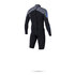 Mystic Estrella 3/2 Flatlock Pierna Corta Brazo Largo Traje 2015 - Gris