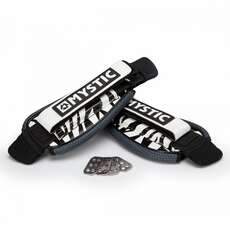 Mystic Kitesurfing Footstrap Ajustable Set - Negro / Blanco