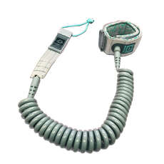 Mystic Sup Coiled Leash - 10 Pies - Gris / Menta Mystic Sup Coiled Leash - 10 Pies - Gris / Menta