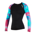 Mystic Womens Dazzled Longarm Shorty Rash Vest - Aurora