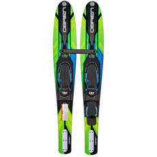 Obrien Vortex Junior 54 "esquís Acuáticos Y Fijaciones X7 - Verde Obrien Vortex Junior 54 "esquís Acuáticos Y Fijaciones X7 - Verde