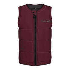 Mystic Star Wake Boarding Ce Chaleco De Impacto Con Cremallera Frontal - Oxblood Red 200182 Mystic Star Wake Boarding Ce Chaleco De Impacto Con Cremallera Frontal - Oxblood Red 200182