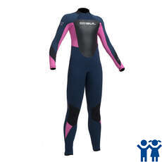 Gul Junior Response 5 / 3Mm Bz Blindstitch Wetsuit - Azul Marino / Rosa Gul Junior Response 5 / 3Mm Bz Blindstitch Wetsuit - Azul Marino / Rosa