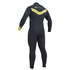 Gul Response 5 / 4Mm Chest Zip Blindstitch Traje Neopreno - Negro / Lima