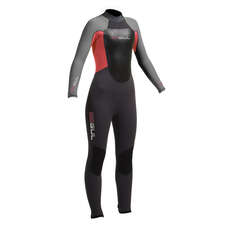 Gul Junior Respuesta 4/3 Mm Blindstitched Traje - Negro / Rojo