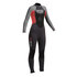 Gul Junior Respuesta 4/3 Mm Blindstitched Traje - Negro / Rojo