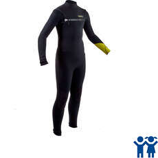 Traje De Neopreno Gul Junior Response Fx Chest Zip 3/2 Mm Bs - Negro / Lima - Re1252-B7