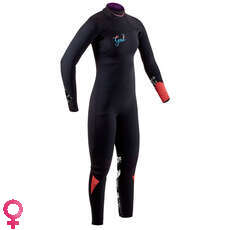 Traje De Neopreno Gul Para Mujer Cz Response Fx 3 / 2Mm Bs - Negro / Estampado - Re1262-B7