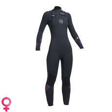 Gul Mujer Respuesta 5 / 4Mm Cz Puntada Invisible Traje - Negro / Mulberry