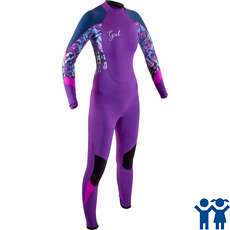Traje De Neopreno Gul Junior Girls Response B / S 4 / 3Mm - Violeta / Tie-Dye - Re1277-B7