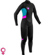 Traje De Neopreno Gul Para Mujer Response 3 / 2Mm Fl - Negro / Cian - Re1319-B7