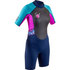 Gul Junior Girls Response 3 / 2Mm Shorty Wetsuit - Navy / Pink - Re3321-B7