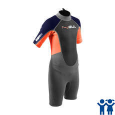 Traje De Neopreno Gul Junior Response 3 / 2Mm Shorty - Gris / Naranja - Re3322-B7