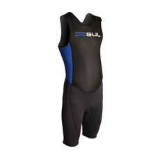 Hombres De Respuesta Gul 3 / 2Mm Flatlock Short John Traje - Grpht / Cian