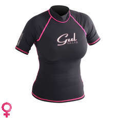 Gul Swami Manga Corta Para Mujer De Rash Chaleco / Guardia - Negro