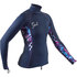 Gul Mujeres Swami Long Sleeve Rashvest - Navy / Tie-Dye - Rg0331-B7