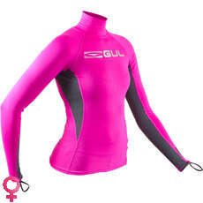 Gul Mujeres Swami Long Sleeve Rashvest - Npink / Grey - Rg0331-B7