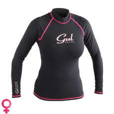 Gul Swami De Manga Larga Para Mujer Rash Chaleco / Guardia - Negro