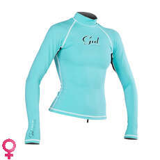 Gul Swami De Manga Larga Para Mujer Rash Chaleco / Guardia - Pistacho / Negro