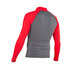 Gul Riva De Manga Larga Para Hombre Rash Chaleco / Guardia - Grafito / Rojo