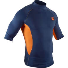 Rashvest De Manga Corta Gul Xola - Azul Marino / Naranja - Rg0338-B7