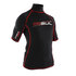 Gul Xola Manga Corta Para Hombre Rash Chaleco / Guardia - Negro