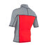 Gul Xola Manga Corta Para Hombre Rash Chaleco / Guardia - Rojo / Profundamente Gris