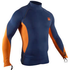 Gul Xola Long Sleeve Rashvest - Azul / Naranja - Rg0339-B7