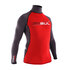 Gul Xola De Manga Larga Para Hombre Rash Chaleco / Guardia - Rojo / Profundamente Gris