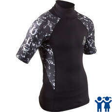 Gul Junior De Manga Corta Rashvest - Negro / Camo - Rg0341-B7