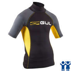 Rashvest De Manga Corta Gul Junior - Negro / Amarillo - Rg0341-B7