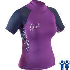 Rashvest De Manga Corta Para Niñas Gul Junior - Violeta / Tie-Dye - Rg0345-B7