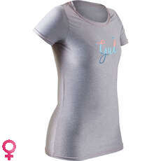 Camiseta De Manga Corta Para Mujer Gul Fit Rashvest - Gris - Rg0367-B7