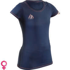 Camiseta De Manga Corta Para Mujer Gul Fit Rashvest - Navy - Rg0367-B7