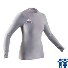 Gul Junior Girls Long Sleeve Tee Fit Rashvest - Gris - Rg0374-B7