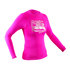 Gul Junior Girls Long Sleeve Tee Fit Rashvest - Rosa - Rg0374-B7