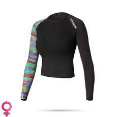 Vientre Mystic Dazzled De Manga Larga Para Mujer Camisa De Lycra Cut - Rainbow