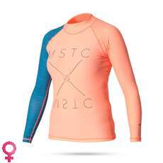 Mystic Mendina De Manga Larga Para Mujer Camisa De Lycra - Coral