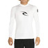 Rash Guard De Manga Larga Uv Rip Curl Corpo - Blanco