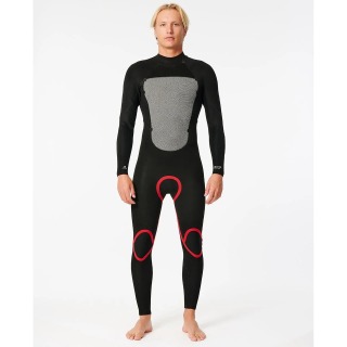 Traje De Neopreno Rip Curl Omega 3/2 Mm Con Costuras Ciegas - Negro