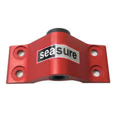 Inserto De Carbono Seasure Red Con 4 Orificios Y Fondo De Carbono - 8 Mm