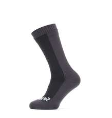 Sealskinz Calcetines Impermeables De Longitud Media Para Clima Frío - Negro / Gris Sealskinz Calcetines Impermeables De Longitud Media Para Clima Frío - Negro / Gris