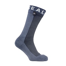 Calcetines Impermeables De Peso Medio Sealskinz Altura Media (Mediados A La Mitad) - Negro