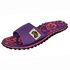 Chanclas De Lona Slide Para Mujer Gumbies - Purple Hibiscus